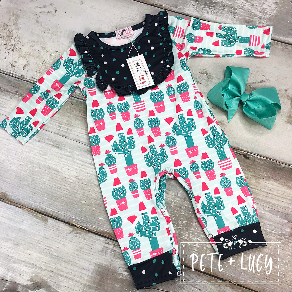 Christmas Cactus Romper