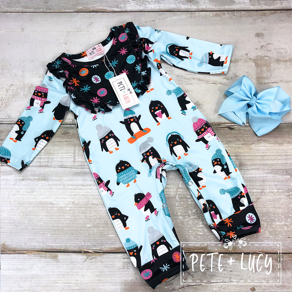 Penguin Party Romper
