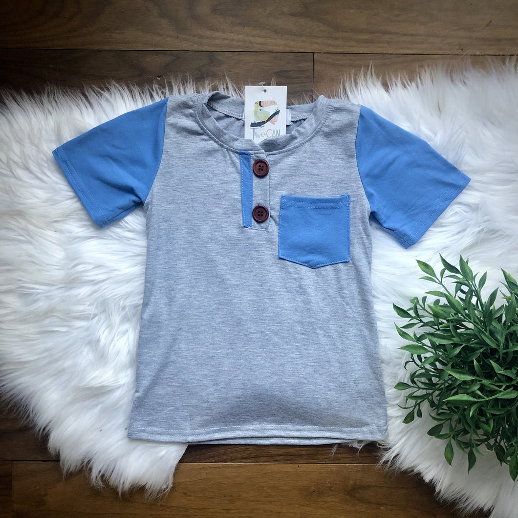 Basic Henley Short Sleeve