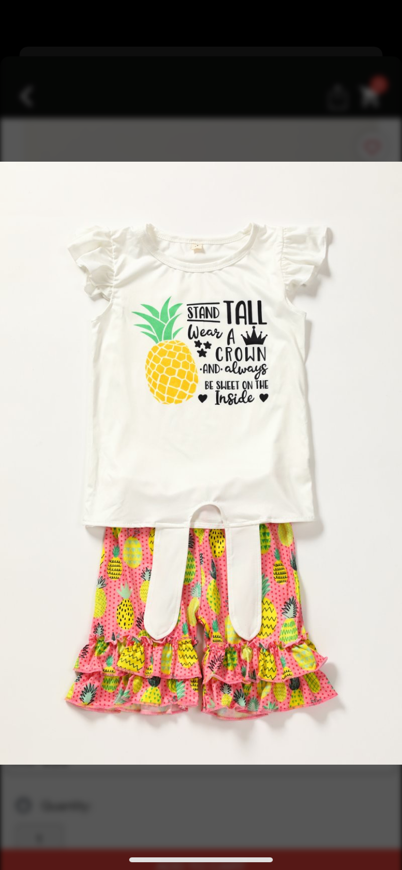 Pineapple Short Set