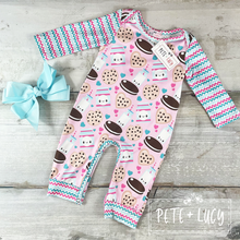 Load image into Gallery viewer, Milk &amp; Cookies Romper
