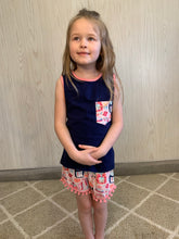 Load image into Gallery viewer, Back to school Pom Pom short set
