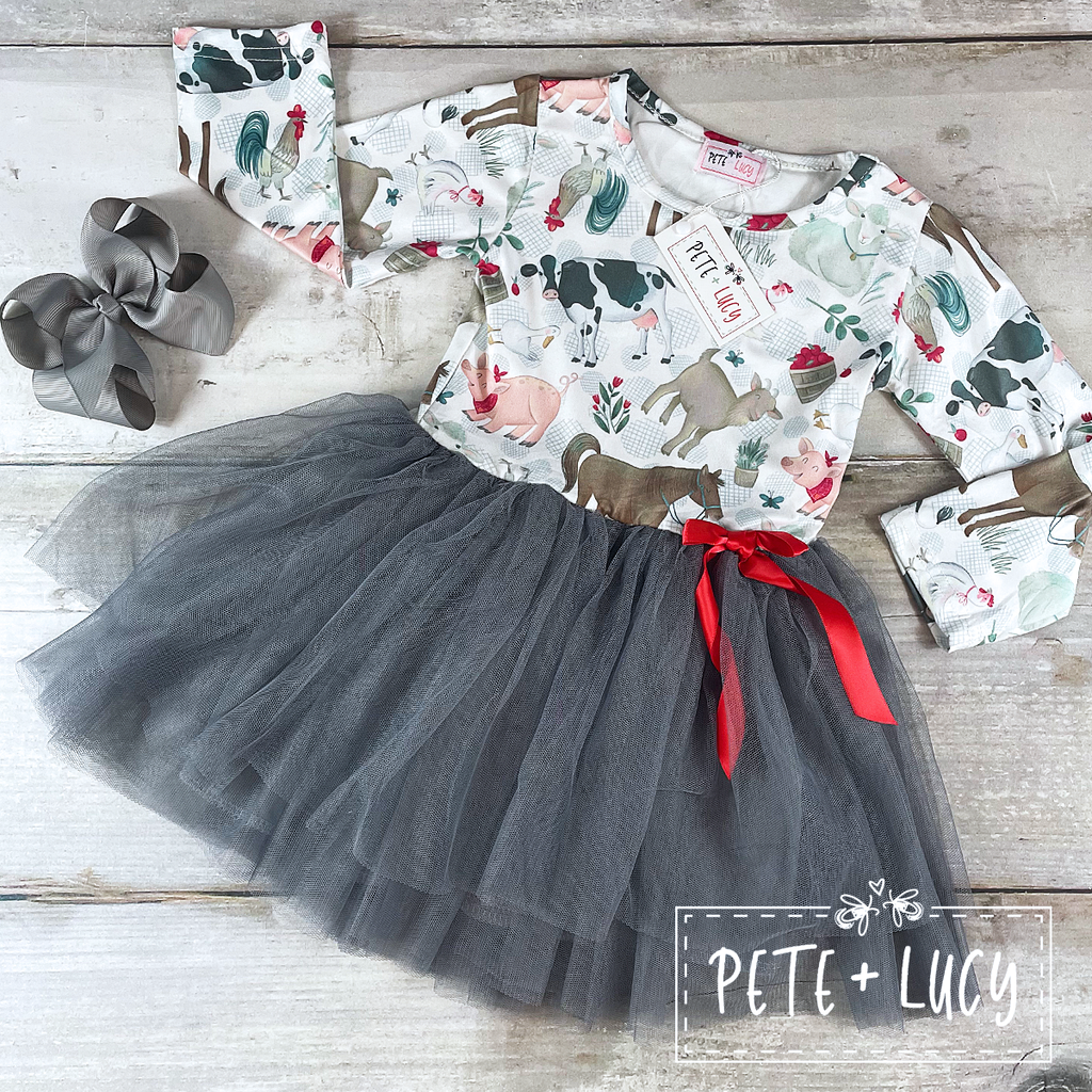 Fun on the Farm Tulle Dress