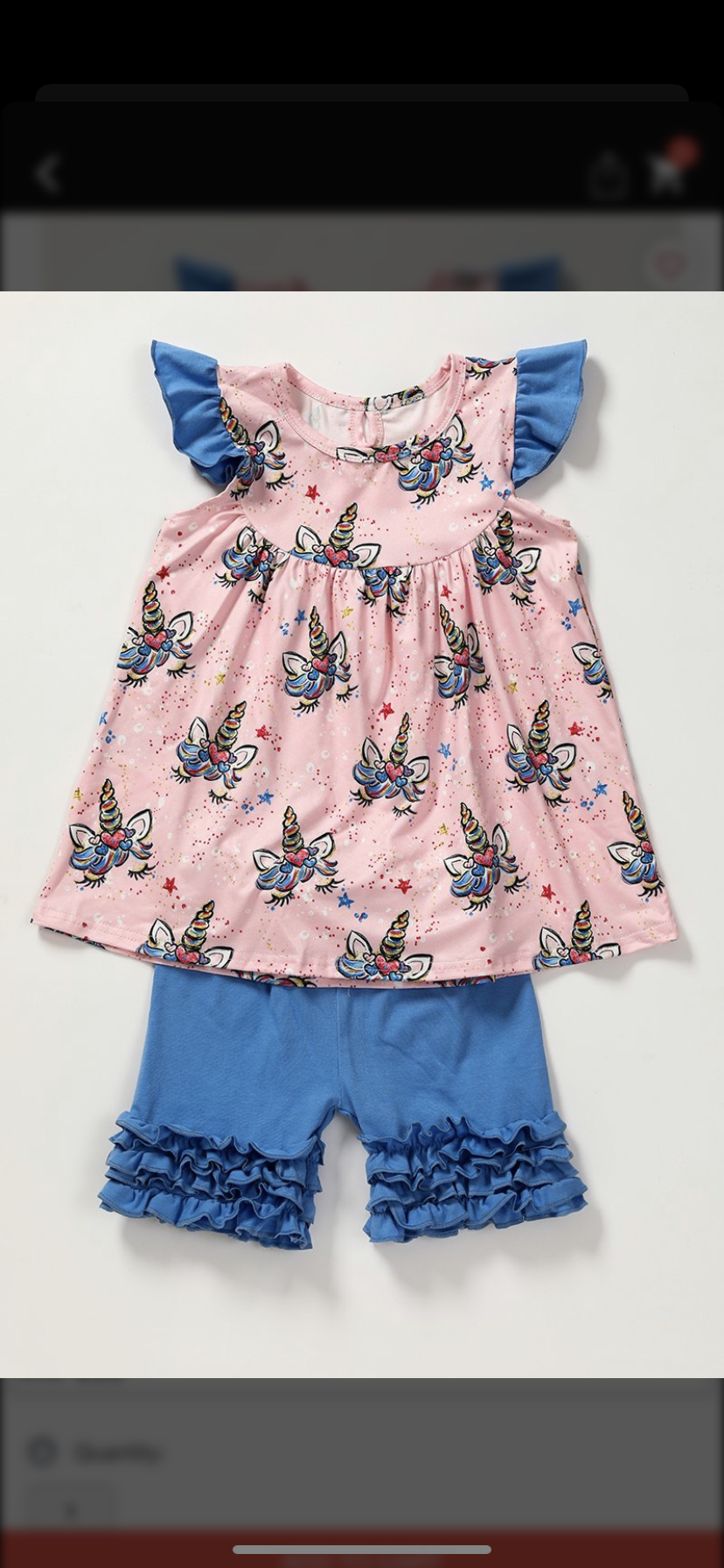 Unicorn Short Set
