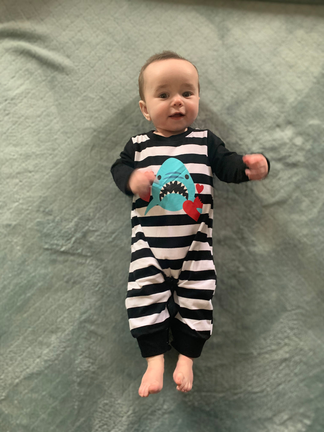 Love bites shark romper