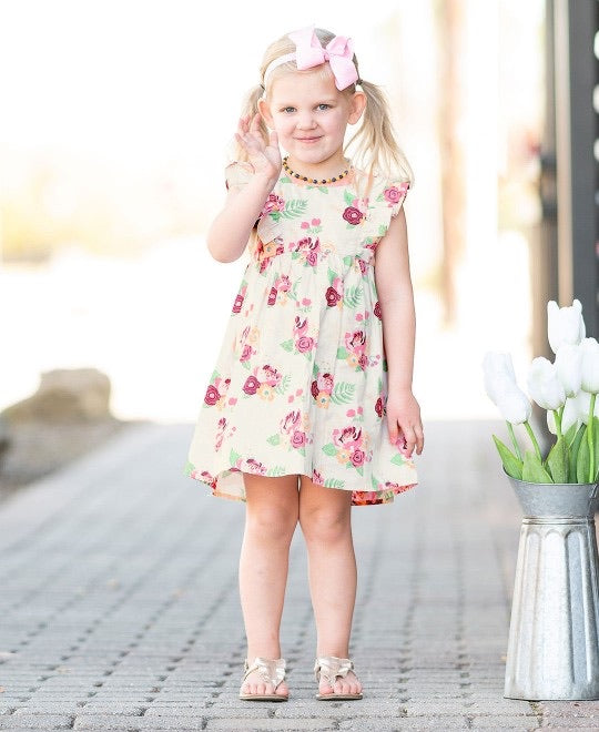 Darling Bouquets Ruffle Dress