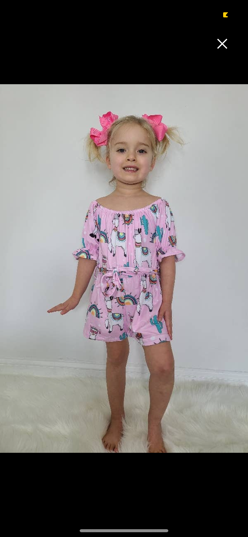 Loopy Llama Romper