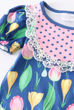 Load image into Gallery viewer, Tulip floral romper
