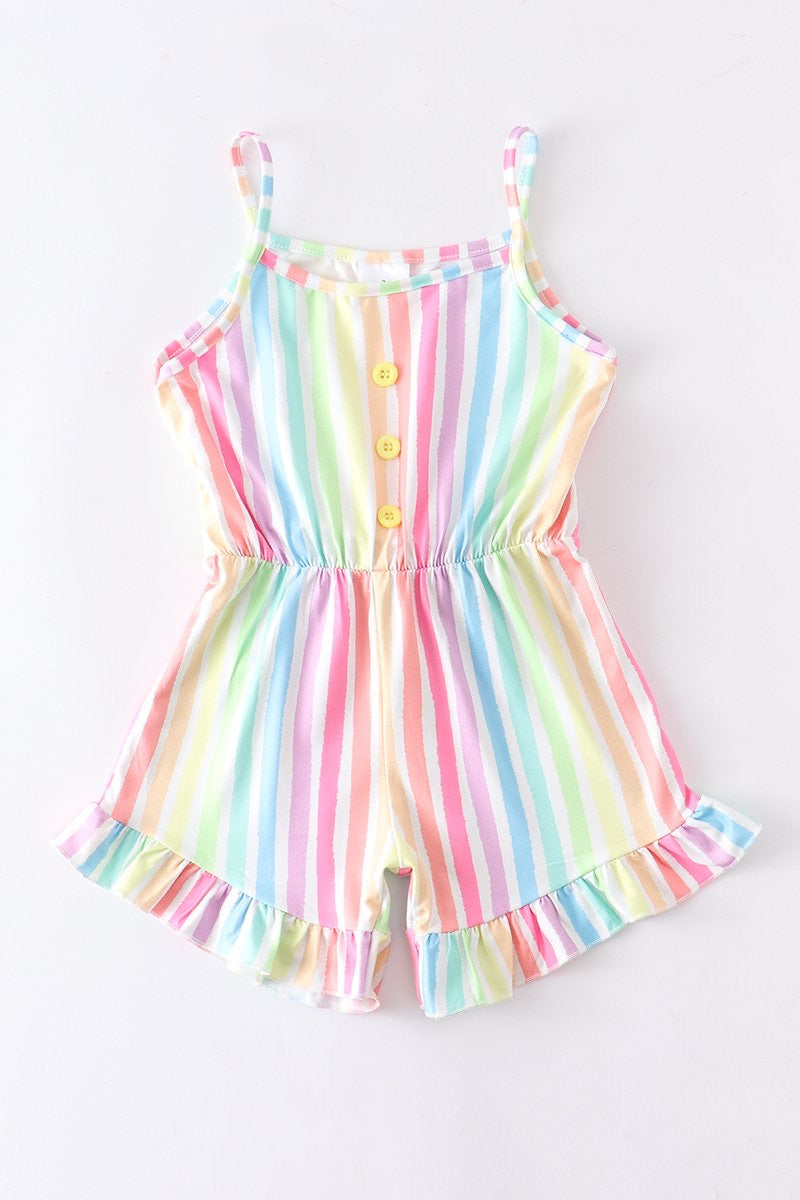 Stripe Rainbow Romper