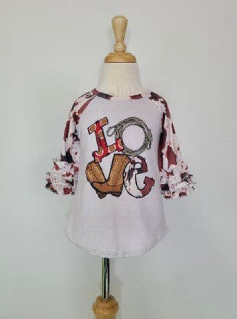 Western LOVE Raglan