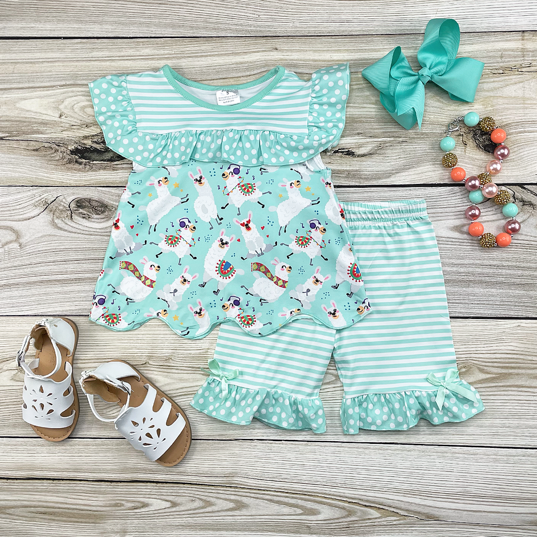 Llama Party Short Set