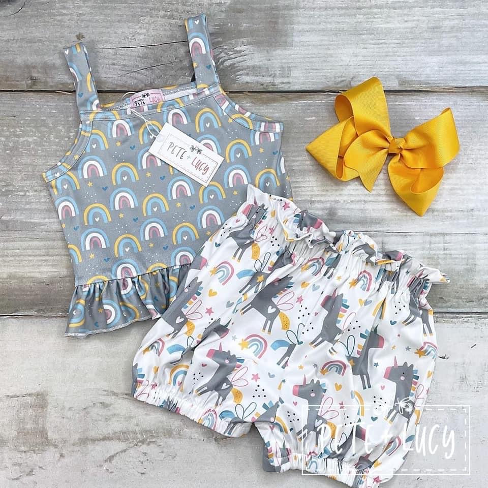Unique Unicorns Short Set
