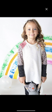 Load image into Gallery viewer, Animal print &amp; tie dye color block top
