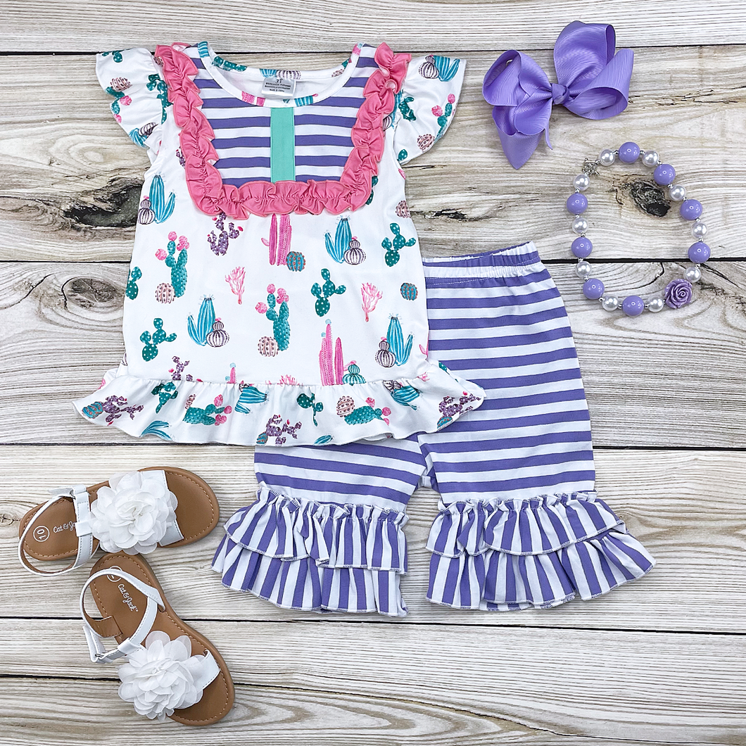 Cactus Garden Short Set