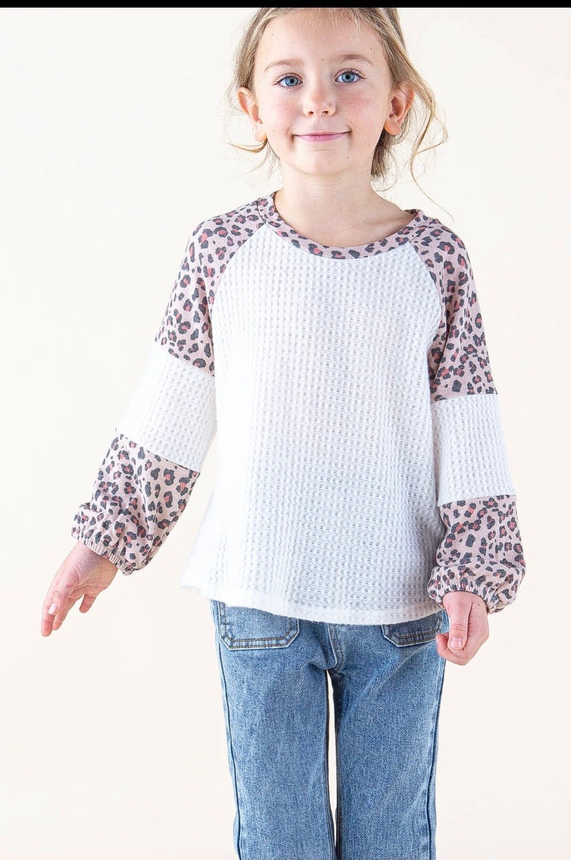 Ivory & Cheetah Block Top